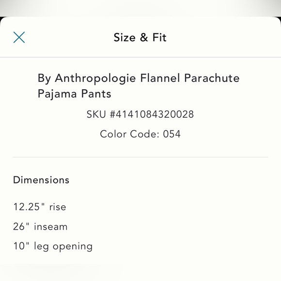 NWT new XL Anthropologie flannel parachute pajama bottoms pants plaid mauve - Picture 13 of 17